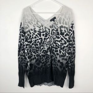 LANE BRYANT Ombré Leopard Print Sweater Size 14/16